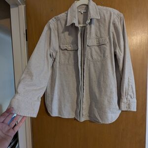 Beige Button-Up Shirt